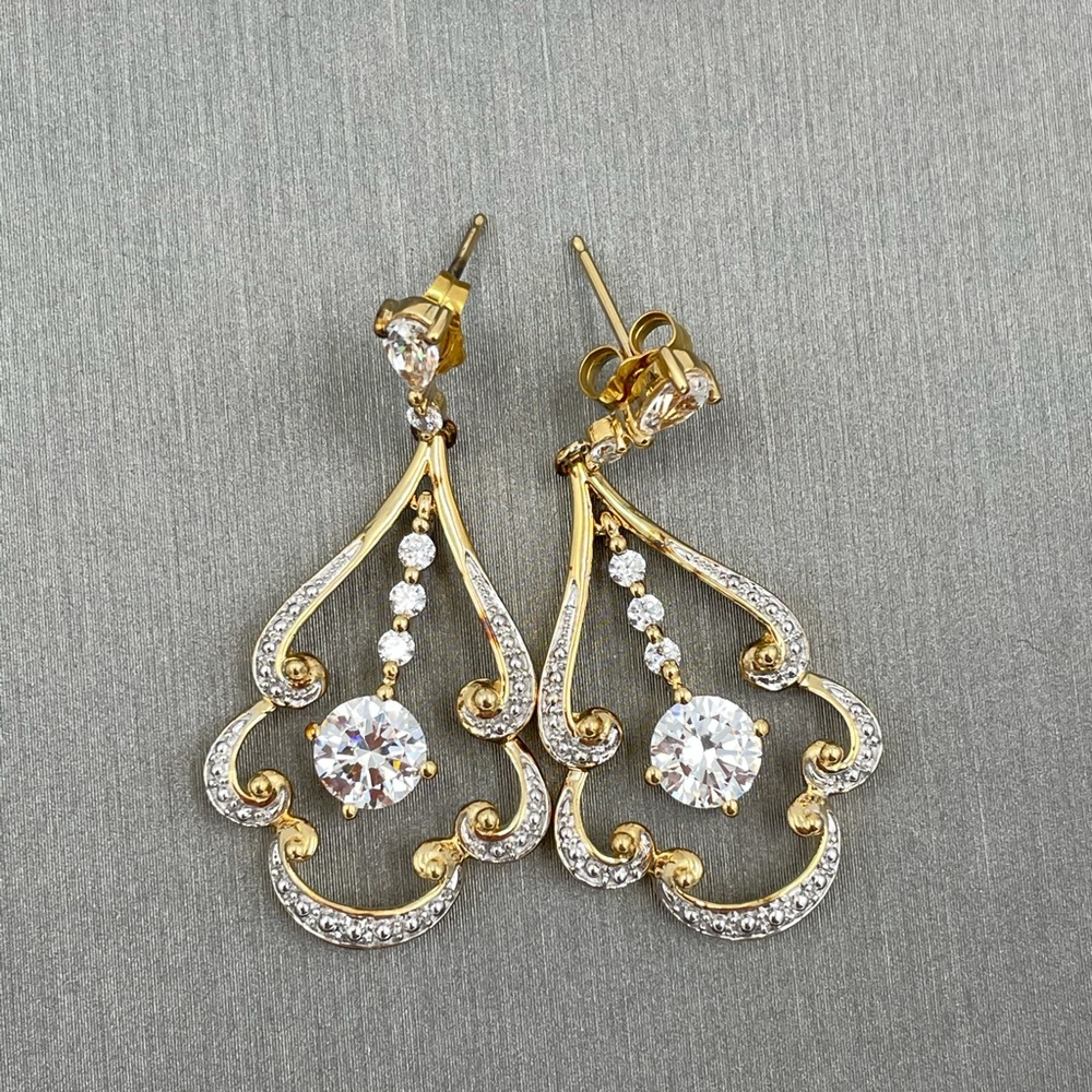 Swarovski crystals 925 silver earrings